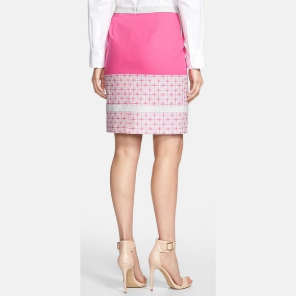 Halogen Pink Colorblock Pencil Skirt - Picture 2 of 15